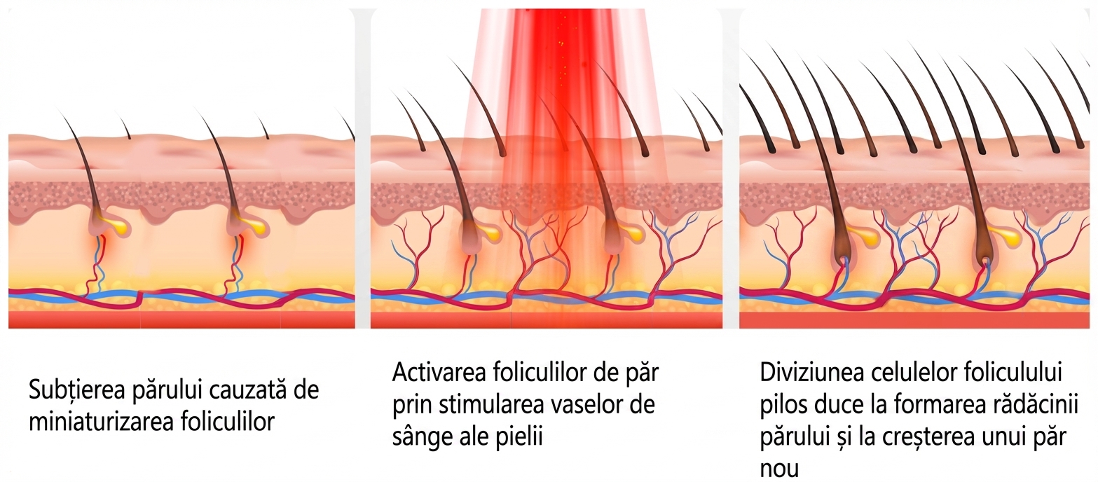 Activarea foliculilor de păr prin terapia cu laser rece
